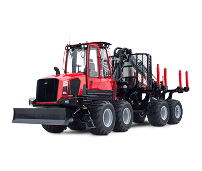 Skotare Komatsu 855 med vit bakgrund